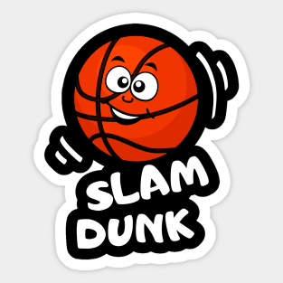 Slam Dunk Funny Basketball Kids Sport Sticker